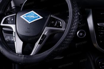 829 р. Оплетки на руль (37-39см BLW-020 кож/зам) Автопилот Ford Kuga 1 (2008-2013) (черный)  с доставкой в г. Воронеж. Увеличить фотографию 4