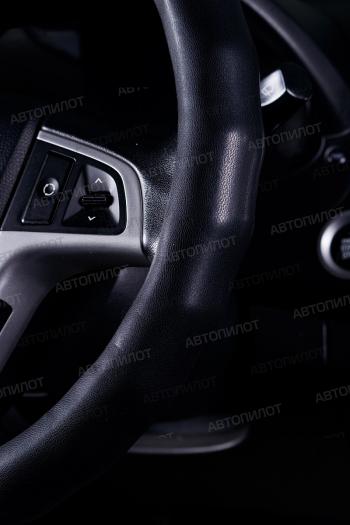 669 р. Оплётка на руль (37-39см BLW-031 кож/зам) Автопилот   (черный)  с доставкой в г. Воронеж. Увеличить фотографию 3