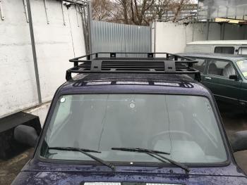 38 929 р. Багажник экспедиционный РИФ 1200х1900 мм для НИВА 5 дв.  rifnva-roof5  с доставкой в г. Воронеж. Увеличить фотографию 2