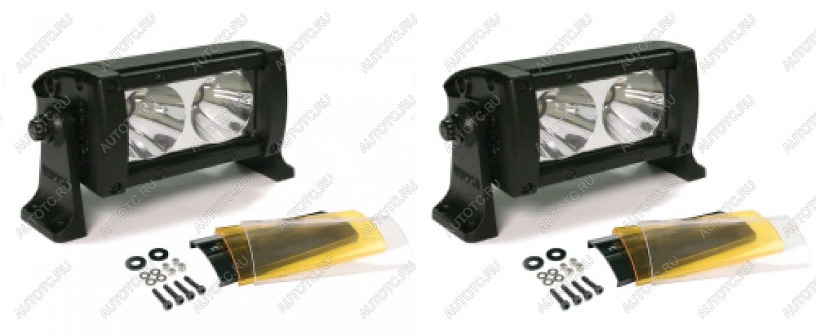 2 989 р. Фара Wurton светодиодная Dual 5" дальний свет 2 шт. х 2 LED с фильтром  22051  с доставкой в г. Воронеж