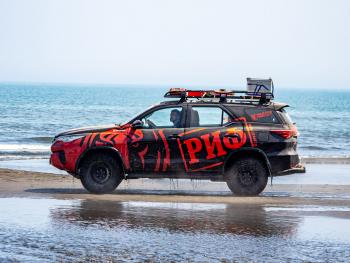 43 879 р. Багажник экспедиционный (корзина) РИФ 1200х2100 мм для Toyota Fortuner 2015+  riffrt-roof1  с доставкой в г. Воронеж. Увеличить фотографию 6