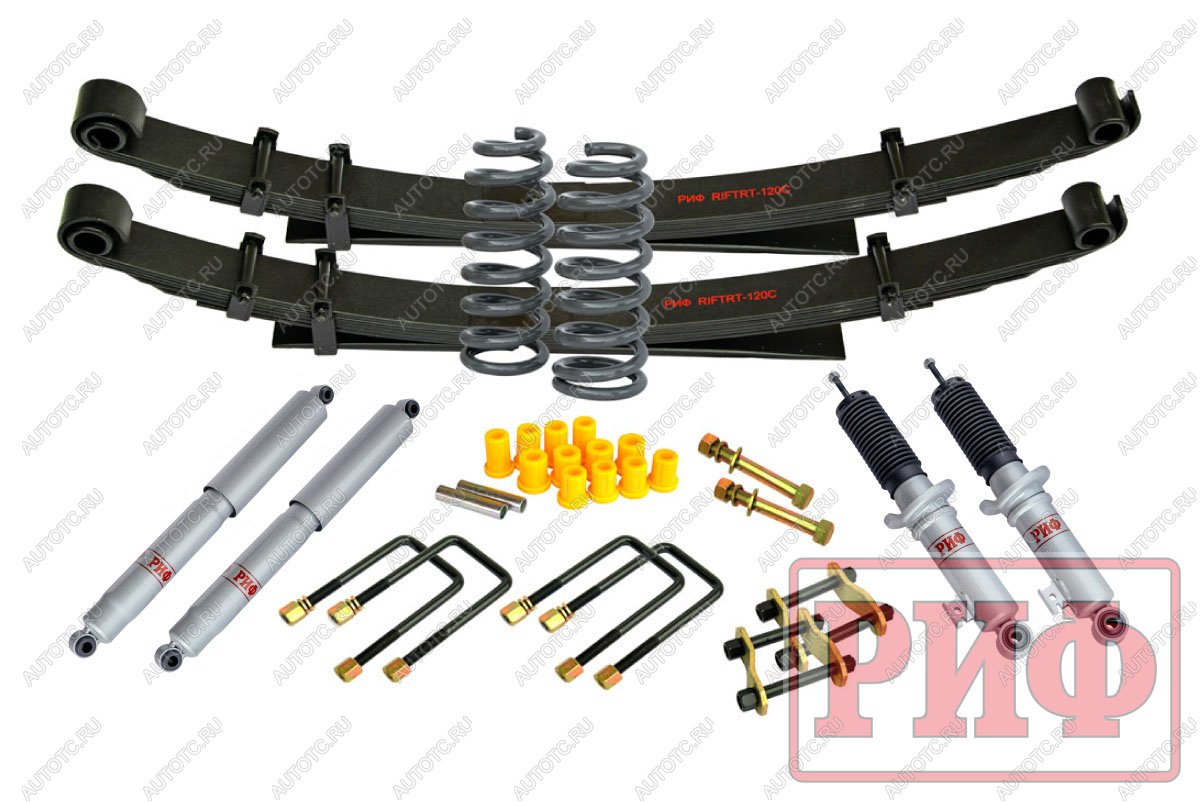 96 469 р. Лифт-комплект РИФ газовый Mitsubishi L200 2005-2015 лифт 40 мм жесткий  rif-trt-c-g  с доставкой в г. Воронеж