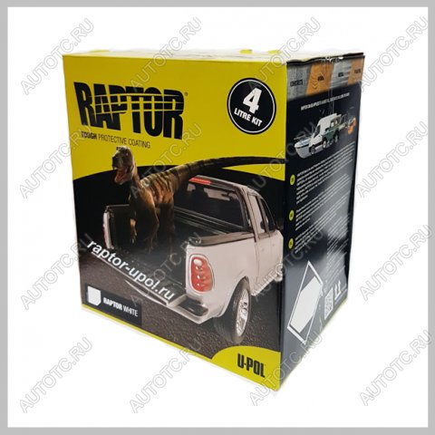 13 749 р. Покрытие защитное повышенной прочноcти RAPTOR белое, с отвердителем 2K U-POL 4л+1л  rlws4  с доставкой в г. Воронеж