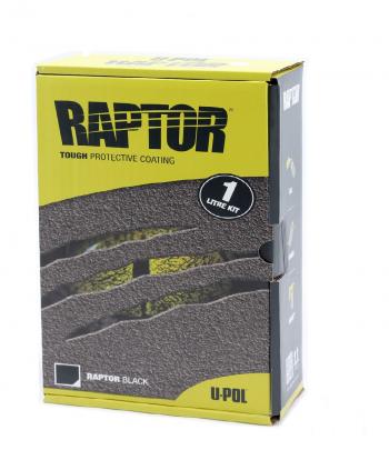 3 879 р. Покрытие защитное повышенной прочноcти RAPTOR черное, с отвердителем 2K U-POL 1л  rlbs1  с доставкой в г. Воронеж. Увеличить фотографию 1