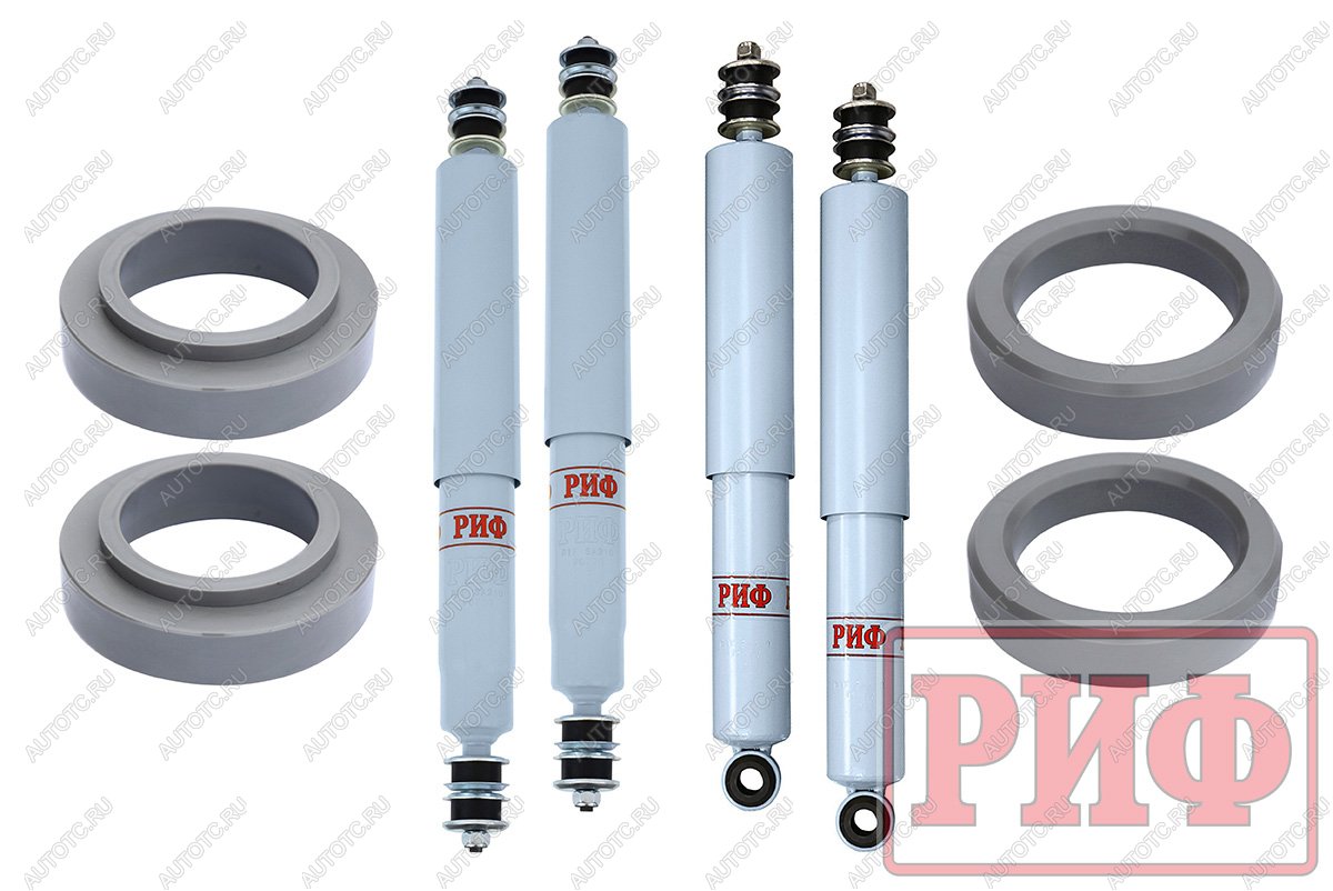35 779 р. Лифт-комплект РИФ лайт газовый для Toyota Land Cruiser 80105 лифт 30 мм  rif-tlc80-b-g-lite  с доставкой в г. Воронеж