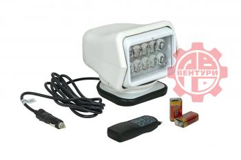 7 099 р. Фара-искатель 12V 50W LED с дистанционным управлением, белый (180х180х175мм) на магните  ch015-50w-wh  с доставкой в г. Воронеж. Увеличить фотографию 1