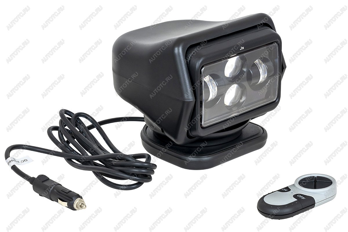 7 859 р. Фара-искатель 12V 60W LED с дистанционным управлением, черный,цок-H3 (180х180х175мм) на магните  ch015-60w-bl  с доставкой в г. Воронеж