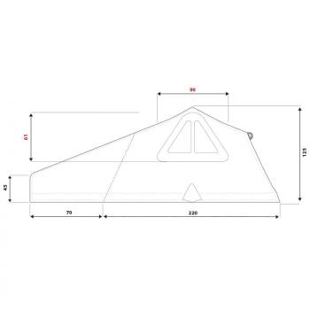 283 999 р. Палатка на крышу автомобиля AUTOHOME OVERZONE SMALL STANDARD, тент песочный, лестница 220 мм  oz01  с доставкой в г. Воронеж. Увеличить фотографию 28