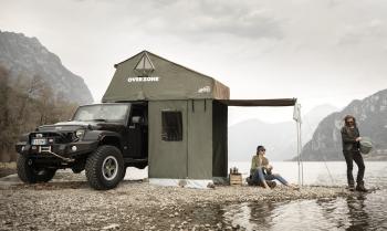 Тамбур к палатке AUTOHOME OVERZONE SMALL STANDARD, тент песочный, высота 220 см  oz05a-3s
