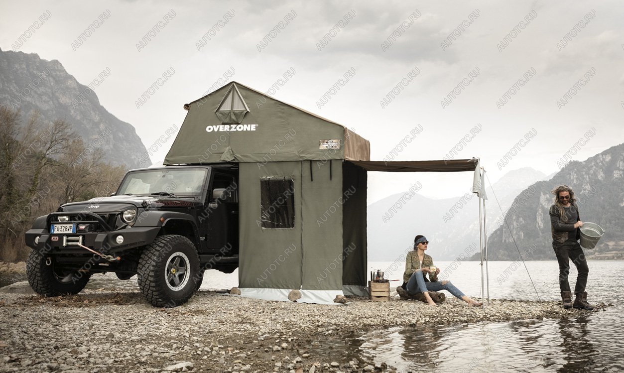85 039 р. Тамбур к палатке AUTOHOME OVERZONE SMALL STANDARD, тент песочный, высота 220 см  oz05a-3s  с доставкой в г. Воронеж