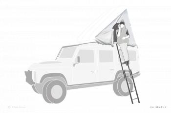 21 399 р. Тент внешний для автопалатки AUTOHOME COLUMBUS SMALL GRAY X-LONG  c04as  с доставкой в г. Воронеж. Увеличить фотографию 4
