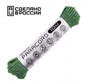 379 р. Паракорд 550 CORD nylon 10м световозвращающий (ultragreen)  550.n10.lm.ug  с доставкой в г. Воронеж. Увеличить фотографию 1