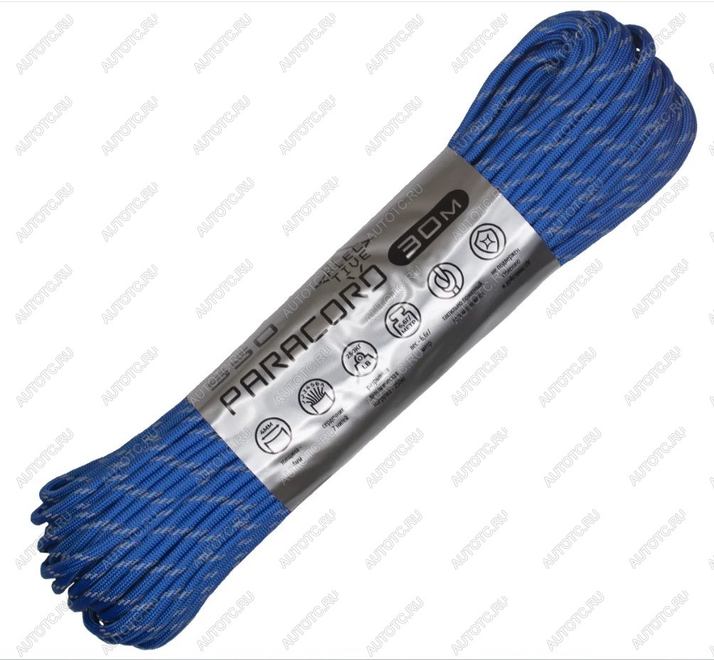 979 р. Паракорд 550 CORD nylon 30м световозвращающий (blue)  550.n30.lm.bl  с доставкой в г. Воронеж