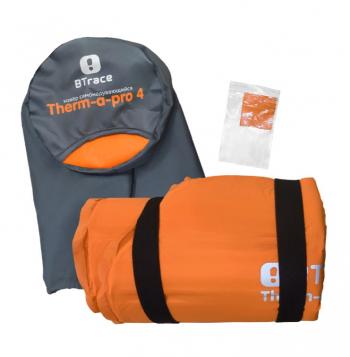6 189 р. Коврик самонадувающийся BTrace Therm-a-Pro 4 183*55*4 см (оранжевый)  m0226  с доставкой в г. Воронеж. Увеличить фотографию 2