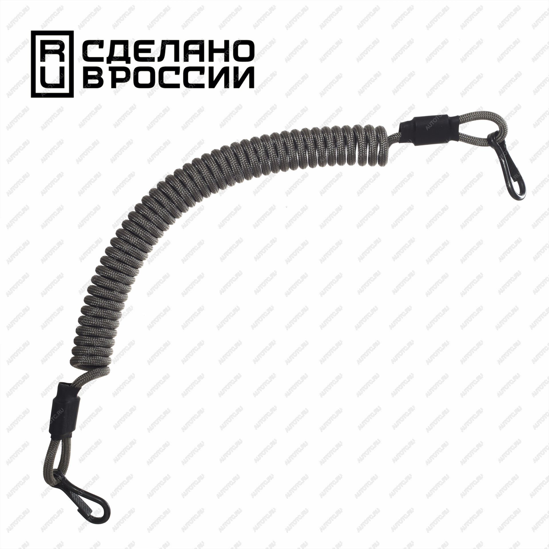 399 р. Страховочный тренчик CORD из паракорда с 2 карабинами (grey)  tr.kk.g  с доставкой в г. Воронеж