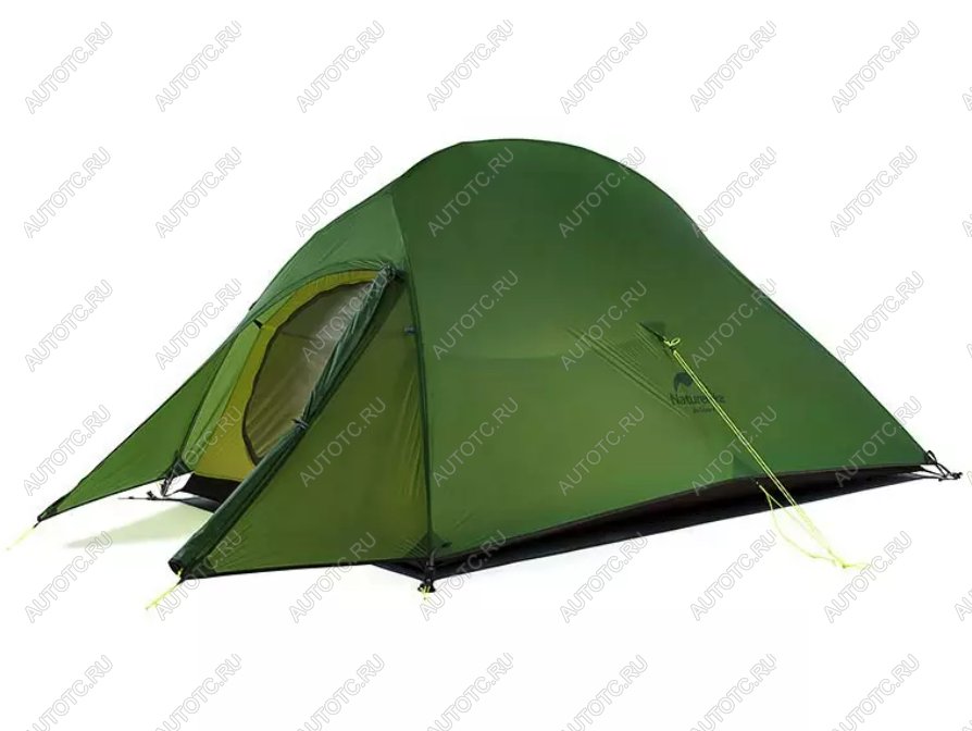 5 899 р. Палатка Naturehike Cloud Up 2-местная, алюминиевый каркас, темно-зеленый (уценка)  nh17t001-t-tbgr_u  с доставкой в г. Воронеж