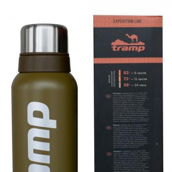 1 749 р. Термос TRAMP Expedition line 0,75 л., Оливковый  trc-031-6050  с доставкой в г. Воронеж. Увеличить фотографию 6