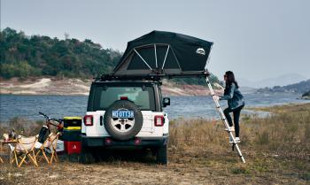 93 999 р. Палатка на крышу автомобиля Wild Land Lite Cruiser 120  201102  с доставкой в г. Воронеж. Увеличить фотографию 2