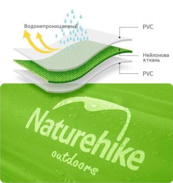 1 999 р. Гермомешок Naturehike туристический 18 л. ярко-зеленый  nh17s001-g-gr  с доставкой в г. Воронеж. Увеличить фотографию 3