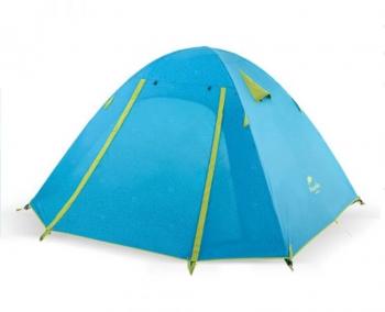 Палатка Naturehike P-Series 3-местная, алюминиевый каркас, голубая  nh18z033-p-3sbl