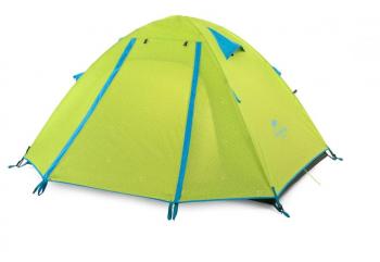 10 999 р. Палатка Naturehike P-Series 3-местная, алюминиевый каркас, желтая  nh18z033-p-3dgr  с доставкой в г. Воронеж. Увеличить фотографию 1