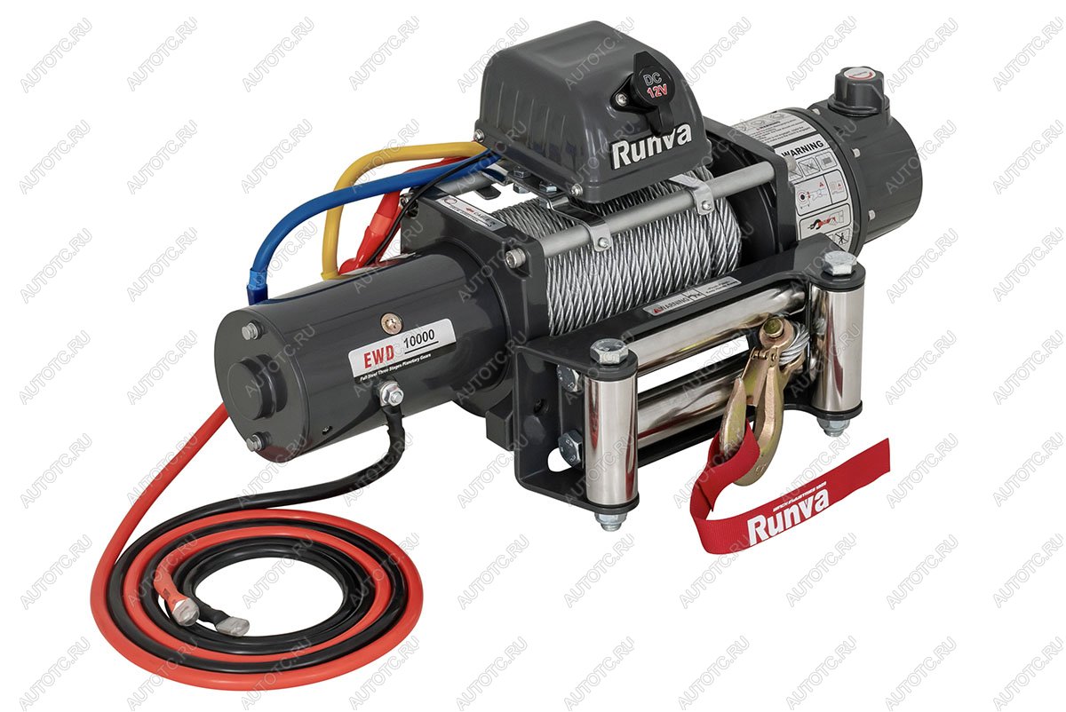 54 239 р. Лебёдка электрическая двухскоростная 12V Runva 10000 lbs 4500 кг  ewd10000s  с доставкой в г. Воронеж