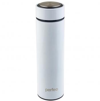 Термос PERFEO 450 мл, с ситечком, белый  pf-c3721