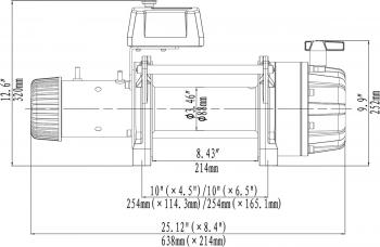 149 709 р. Лебёдка автомобильная электрическая 12V Runva 18000 lbs влагозащищенная, синтетический трос  ewb18000ssr  с доставкой в г. Воронеж. Увеличить фотографию 13