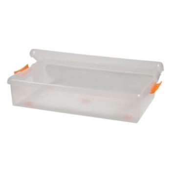 1 669 р. Короб для хранения IRIS THIN BOX 34л, прозрачный  ug-725  с доставкой в г. Воронеж. Увеличить фотографию 6