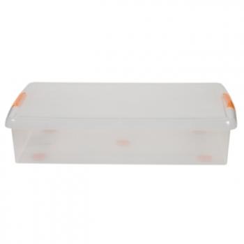 1 669 р. Короб для хранения IRIS THIN BOX 34л, прозрачный  ug-725  с доставкой в г. Воронеж. Увеличить фотографию 5
