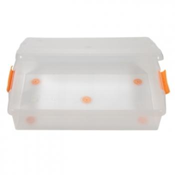 1 669 р. Короб для хранения IRIS THIN BOX 34л, прозрачный  ug-725  с доставкой в г. Воронеж. Увеличить фотографию 4