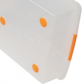 1 669 р. Короб для хранения IRIS THIN BOX 34л, прозрачный  ug-725  с доставкой в г. Воронеж. Увеличить фотографию 2