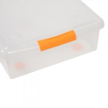 1 669 р. Короб для хранения IRIS THIN BOX 34л, прозрачный  ug-725  с доставкой в г. Воронеж. Увеличить фотографию 7