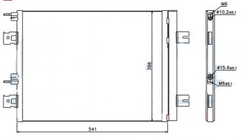 3 499 р. LOGAN (SANDERO 08- MEGANE 03- DUSTER 10-LARGUS 12-ALMERA 13-) КОНДЕНСАТОР КОНДИЦ С ОСУШИТ. BODYPARTS rnlog08-932  с доставкой в г. Воронеж. Увеличить фотографию 1