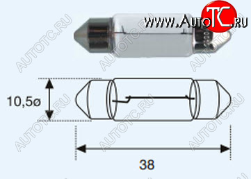 22 р. SV8 (САЛОНА SV8.5 (10 x 37mm)12V-5W) ЛАМПА УПАКОВКА (10 шт) BLICK BODYPARTS lpsv800-980-t  с доставкой в г. Воронеж
