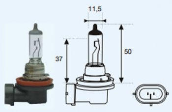131 р. H8 (12V-35W  PGJ19-1) ЛАМПА УПАКОВКА (1 шт) BLICK BODYPARTS lp0h800-980-o  с доставкой в г. Воронеж. Увеличить фотографию 1