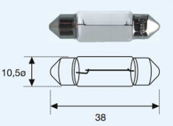 22 р. SV8 (САЛОНА SV8.5 (10 x 37mm) 24V-5W) ЛАМПА УПАКОВКА (10 шт) BLICK BODYPARTS lpsv800-981-t  с доставкой в г. Воронеж. Увеличить фотографию 1