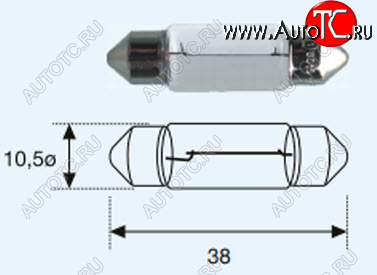 22 р. SV8 (САЛОНА SV8.5 (10 x 37mm) 24V-5W) ЛАМПА УПАКОВКА (10 шт) BLICK BODYPARTS lpsv800-981-t  с доставкой в г. Воронеж