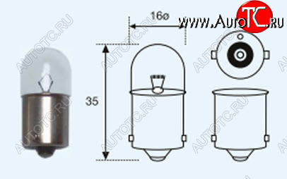 52 р. R10W (T16 24V-10W  BA15s) ЛАМПА УПАКОВКА (10 шт) BLICK BODYPARTS lpr1000-981-t  с доставкой в г. Воронеж