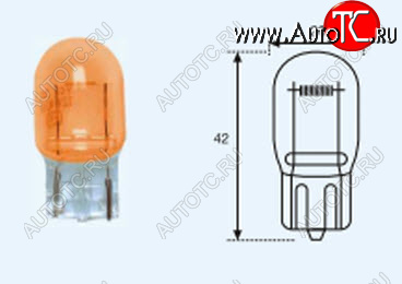 329 р. T20 (T20 12V-21W  W3x16d) ЛАМПА УПАКОВКА (10 шт) BLICK ЖЕЛТ BODYPARTS lpt2000-981y-t  с доставкой в г. Воронеж