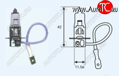 16 р. H3 (24V-70W  PK22S) ЛАМПА УПАКОВКА (1 шт) BLICK BODYPARTS lp0h300-981-o  с доставкой в г. Воронеж