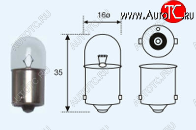 65 р. R5W (T16 24V-5W  BA15s) ЛАМПА УПАКОВКА (10 шт) BLICK BODYPARTS lpr0500-981-t  с доставкой в г. Воронеж