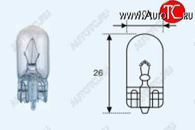 22 р. W5W (T10 24V-5W  W2.1x9.5d) ЛАМПА УПАКОВКА (10 шт) BLICK BODYPARTS lpw5w00-983-t  с доставкой в г. Воронеж