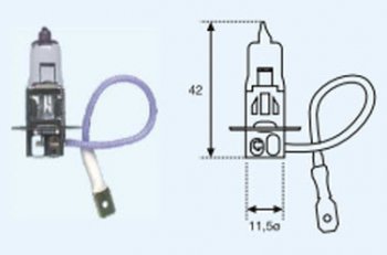 10 р. H3 (12V-55W  PK22S) ЛАМПА УПАКОВКА (1 шт) BLICK BODYPARTS lp0h300-980-o  с доставкой в г. Воронеж. Увеличить фотографию 1