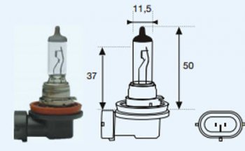 131 р. H11 (12V-55W  PG19-2) ЛАМПА УПАКОВКА (1 шт) BLICK BODYPARTS lph1100-980-o  с доставкой в г. Воронеж. Увеличить фотографию 1