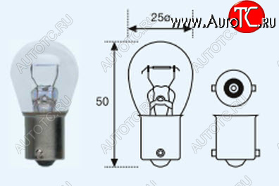 299 р. P21W (S25 12V-21W  BA15s) ЛАМПА УПАКОВКА (10 шт) BLICK BODYPARTS lp21w00-980-t  с доставкой в г. Воронеж
