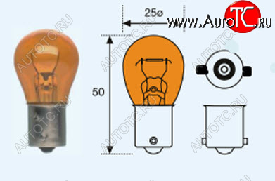 131 р. PY21W (S25 12V-21W  BA15s) ЛАМПА УПАКОВКА (10 шт) BLICK ЖЕЛТ BODYPARTS lpy2100-980y-t  с доставкой в г. Воронеж
