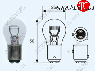 349 р. P214W (12V-214W  BAZ15d) ЛАМПА УПАКОВКА (10 шт) SELUM BODYPARTS lp21400-980-t  с доставкой в г. Воронеж