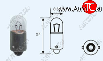 280 р. T4W (12V-4W  BA9s) ЛАМПА УПАКОВКА (10 шт) SELUM BODYPARTS lpt4w00-980-t  с доставкой в г. Воронеж