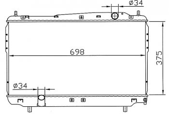 6 699 р. EPICA РАДИАТОР ОХЛАЖДЕН 1.8 2 2.5 MT BODYPARTS cvepi06-911  с доставкой в г. Воронеж. Увеличить фотографию 1